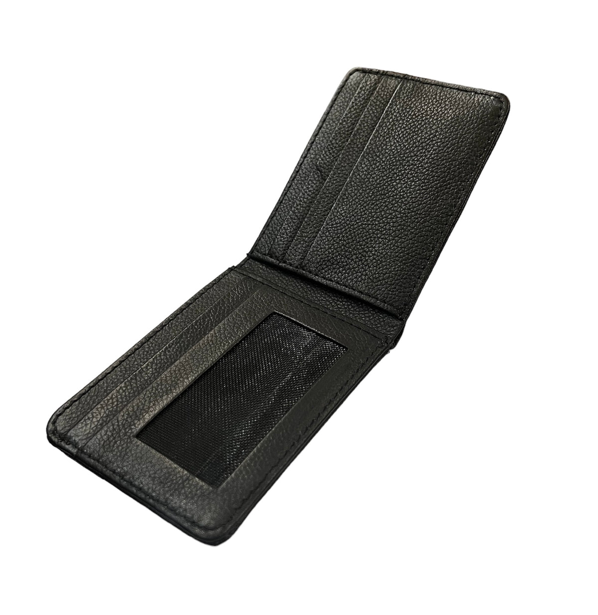  Ignite Sideways Leather Wallet | Cow Leather | Black Color | Inside VIew Top to Bottom | 1 Cash Pocket | 5 Card Slots | 1 Outer Pocket